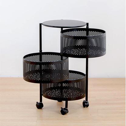 Obrázok Pojazdný organizér s 3 košíkmi - 2. akosť