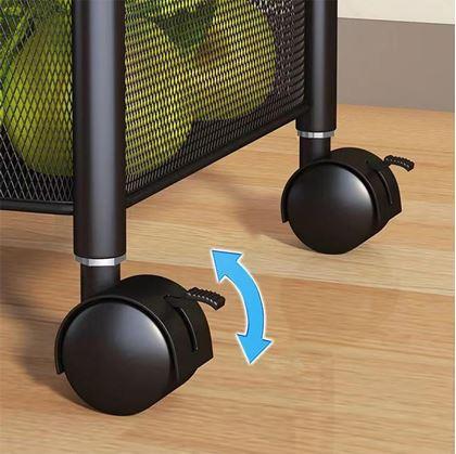 Obrázok z Pojazdný organizér s 3 košíkmi - 2. akosť