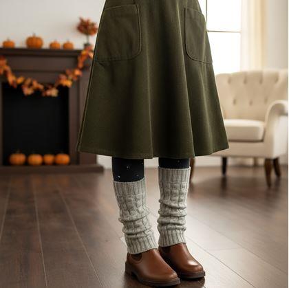 Obrázok z Hrejivé návleky na nohy  -  sivé