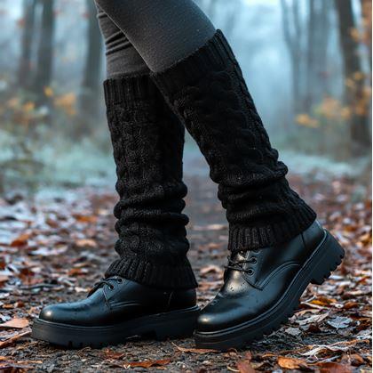 Obrázok z Hrejivé návleky na nohy  -  čierne