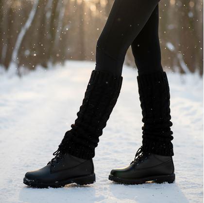 Obrázok z Hrejivé návleky na nohy  -  čierne