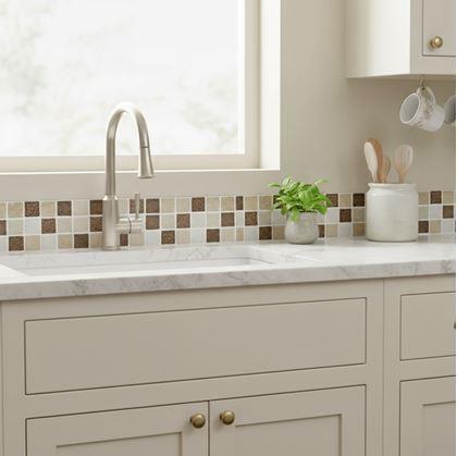 Obrázok z Samolepiaca lišta mozaika - hnedý mix