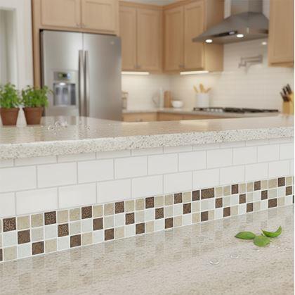 Obrázok z Samolepiaca lišta mozaika - hnedý mix