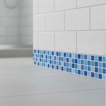 Obrázok z Samolepiaca lišta mozaika - modrá zmes