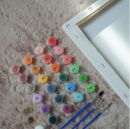 Obrázok z Darčeková sada na maľovanie - plátno 50x40 cm, sada farieb a štetce