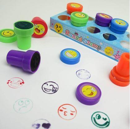 Obrázok z Detské pečiatky smajlíci - 10 ks