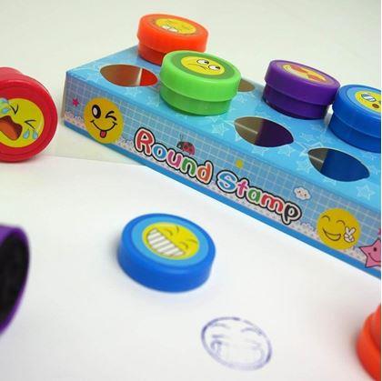 Obrázok z Detské pečiatky smajlíci - 10 ks