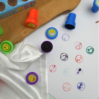 Obrázok z Detské pečiatky smajlíci - 10 ks