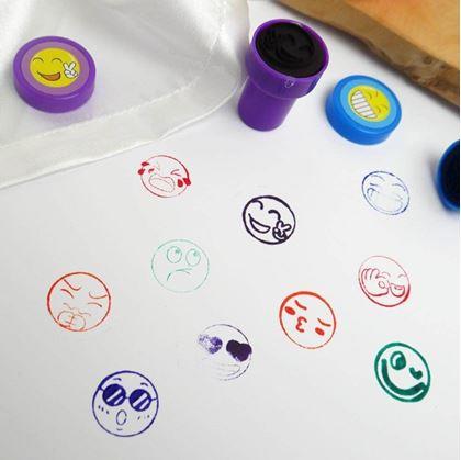 Obrázok z Detské pečiatky smajlíci - 10 ks