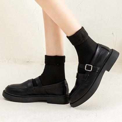 Obrázok z Hrejivé ponožky s kožúškom  -  čierne