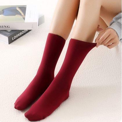 Obrázok z Hrejivé ponožky s kožúškom  -  červené