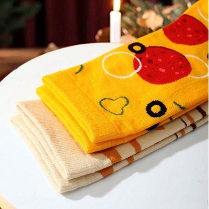 Obrázok z Sada 4 párov ponožiek - pizza