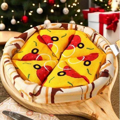 Obrázok z Sada 4 párov ponožiek - pizza