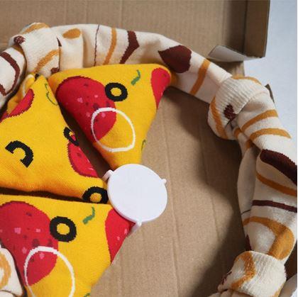 Obrázok z Sada 4 párov ponožiek - pizza