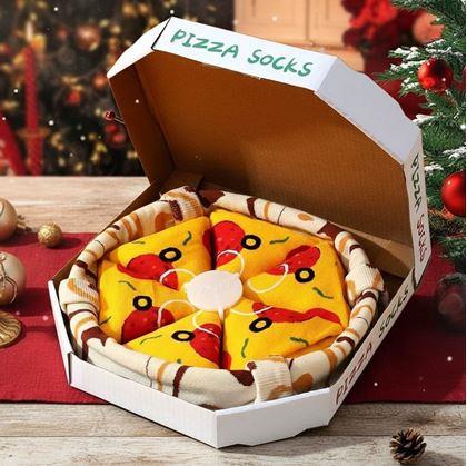 Obrázok z Sada 4 párov ponožiek - pizza