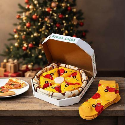 Obrázok z Sada 4 párov ponožiek - pizza