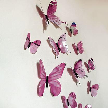 Obrázok Set svietiacich motýlikov na stenu