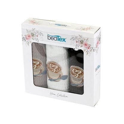 Obrázok Darčeková sada vaflových utierok 3 ks - káva