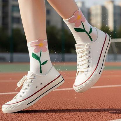 Obrázok Ponožky s kvetmi