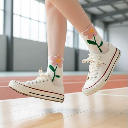 Obrázok z Ponožky s kvetmi