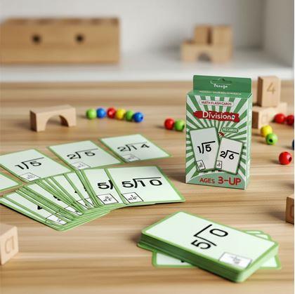 Obrázok z Sada matematických kartičiek 36 ks - delenie