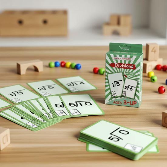 Obrázok z Sada matematických kartičiek 36 ks - delenie