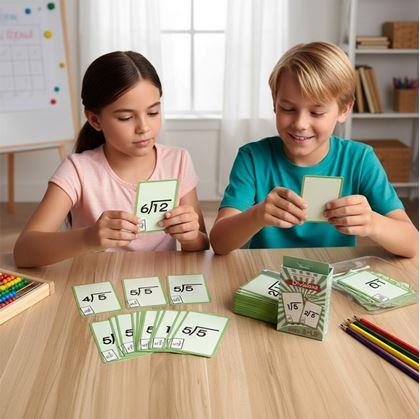 Obrázok z Sada matematických kartičiek 36 ks - delenie