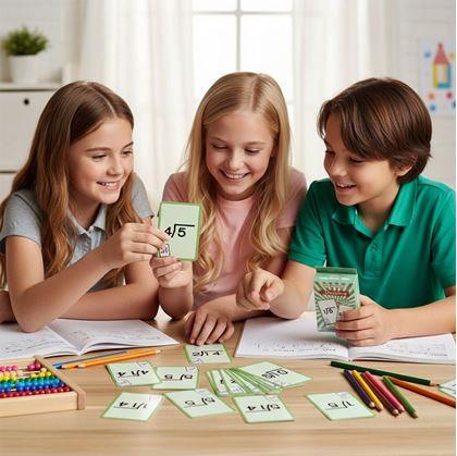 Obrázok z Sada matematických kartičiek 36 ks - delenie