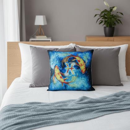 Obrázok z Povlak na vankúš znamenie - ryby