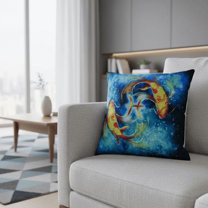 Obrázok z Povlak na vankúš znamenie - ryby