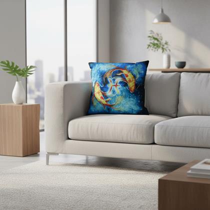 Obrázok z Povlak na vankúš znamenie - ryby