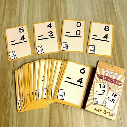 Obrázok z Sada matematických kartičiek 36 ks - odčítanie