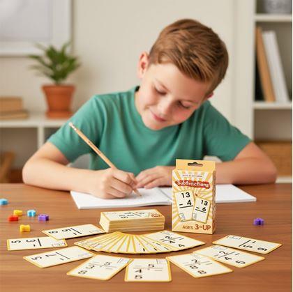 Obrázok z Sada matematických kartičiek 36 ks - odčítanie