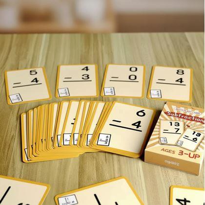 Obrázok z Sada matematických kartičiek 36 ks - odčítanie