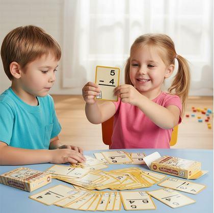 Obrázok z Sada matematických kartičiek 36 ks - odčítanie