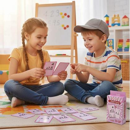 Obrázok z Sada matematických kartičiek 36 ks - sčítanie