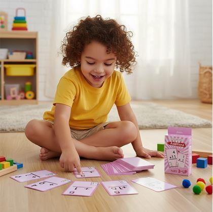 Obrázok z Sada matematických kartičiek 36 ks - sčítanie