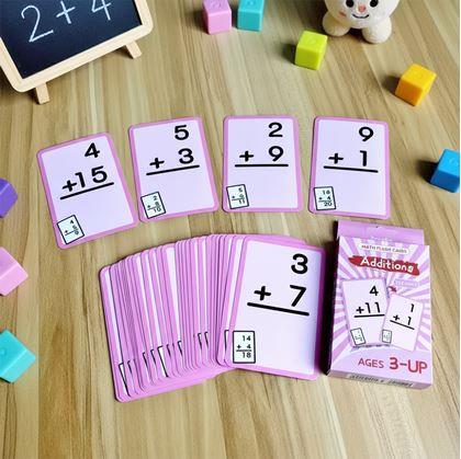 Obrázok z Sada matematických kartičiek 36 ks - sčítanie