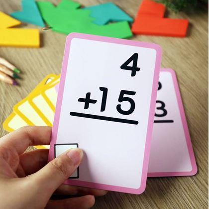 Obrázok z Sada matematických kartičiek 36 ks - sčítanie