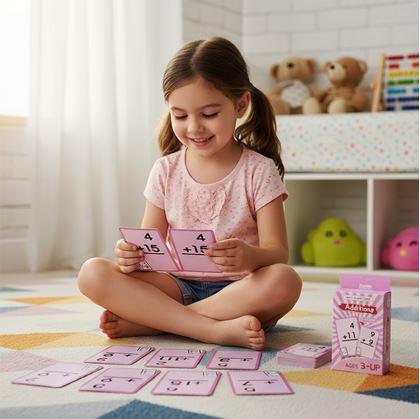 Obrázok z Sada matematických kartičiek 36 ks - sčítanie