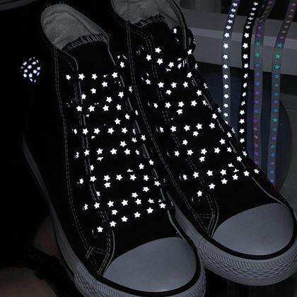 Obrázok z Šnúrky s reflexnými hviezdičkami  -  čierne