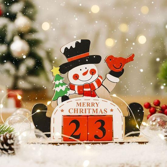 Obrázok z Kalendár na odpočet dní do Vianoc  -  snehuliak