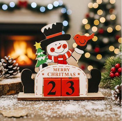 Obrázok z Kalendár na odpočet dní do Vianoc  -  snehuliak