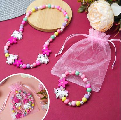 Obrázok Súprava náhrdelník a náramok z drevených korálikov