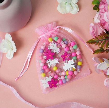 Obrázok z Súprava náhrdelník a náramok z drevených korálikov