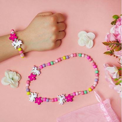 Obrázok Súprava náhrdelník a náramok z drevených korálikov