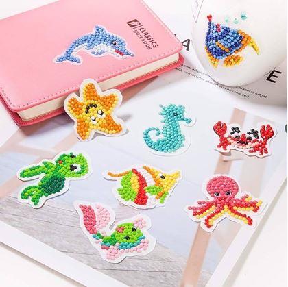 Obrázok z Diamantové maľovanie pre deti samolepky - morský svet 