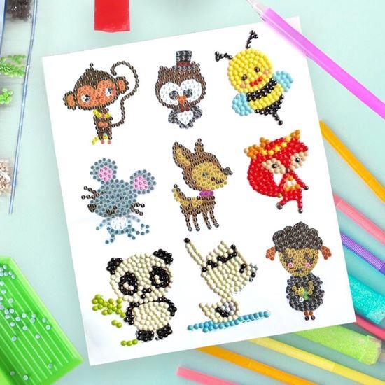 Obrázok z Diamantové maľovanie pre deti samolepky -  mix zvieratiek