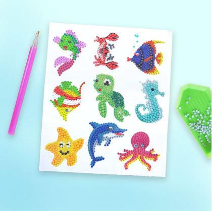 Obrázok z Diamantové maľovanie pre deti samolepky - morský svet 