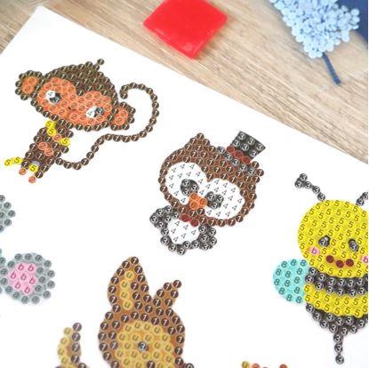 Obrázok Diamantové maľovanie pre deti samolepky